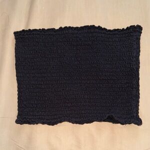 Black Smocked Hollister Tube Top